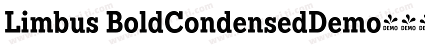 Limbus BoldCondensedDemo字体转换